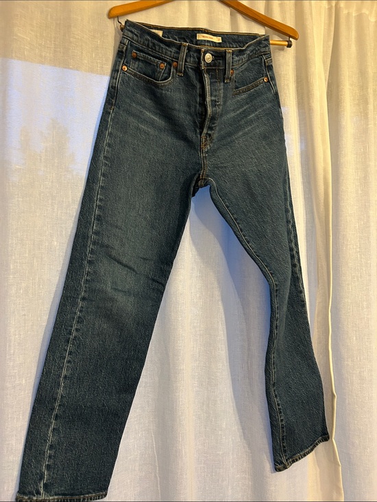 Levi's Denim - Levi's Wedgie Straight Leg Women's Jeans in Dark Blue Denim